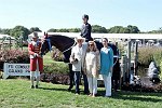  Eliza Shuford, 28, of Hickory, North Carolina and Larentino, owned by the Larentino Group, triumphed in the $150,000 FTI Grand Prix 