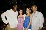 Keyshawn Johnson, Jacqueline Lord, Morgan Vidakovich and Steve Tisch