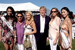 Miss USA 2007 Rachel Smith, Steven Carl, Tara Connor, Donald Trump, Melania Knauss, Miss Universe 2007 Riyo Mori 