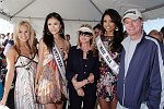Tara Connor,   Miss Universe 2007 Riyo Mori, Kathy Hilton,   Miss USA 2007 Rachel Smith, Rick Hilton