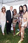 Melania Trump, Donald Trump, Star Jones, Miss USA 2007 Rachel Smith,  Miss Universe 2007 Riyo Mori.