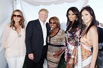 Melania Trump, Donald Trump, Star Jones, Miss USA 2007 Rachel Smith,  Miss Universe 2007 Riyo Mori.