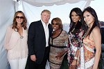 Melania Trump, Donald Trump, Star Jones, Miss USA 2007 Rachel Smith,  Miss Universe 2007 Riyo Mori.